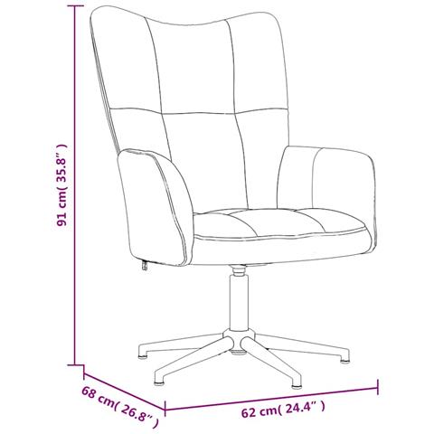 Poltrona Relax Marrone In Velluto - Foto 8