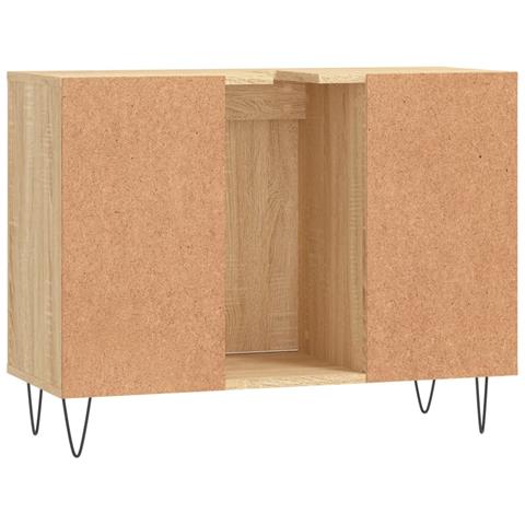 Mobile Da Bagno Rovere Sonoma 80x33x60 Cm In Legno Multistrato - Foto 10
