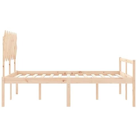 Giroletto Con Testiera 140x190 Cm In Legno Massello - Foto 2