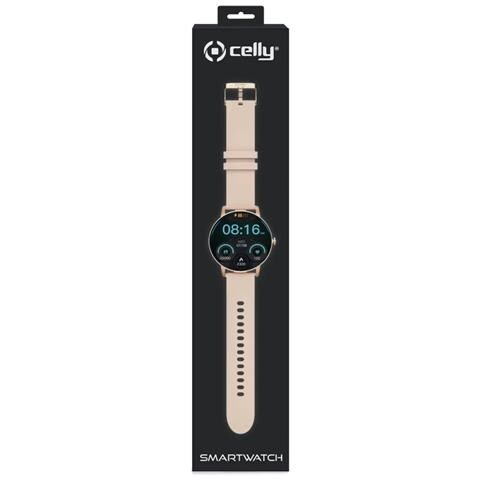 Smartwatch Celly Fitness Tracker Trainer Watch Round 2 Rosa - Foto 7