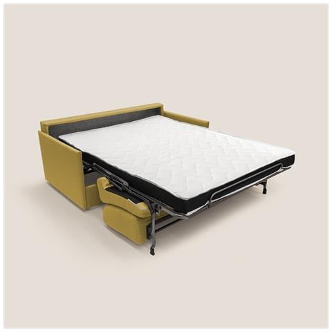 Evans Divano Letto Matrimoniale in Tessuto Impermeabile T13 189L x96P x 90H cm Giallo - Foto 2