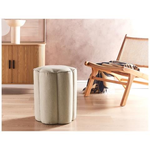 Pouf Tappen Lino Sintetico Beige - Foto 1