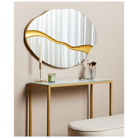 Specchio Poivres 90 Cm 60 Cm Oro - Foto 1