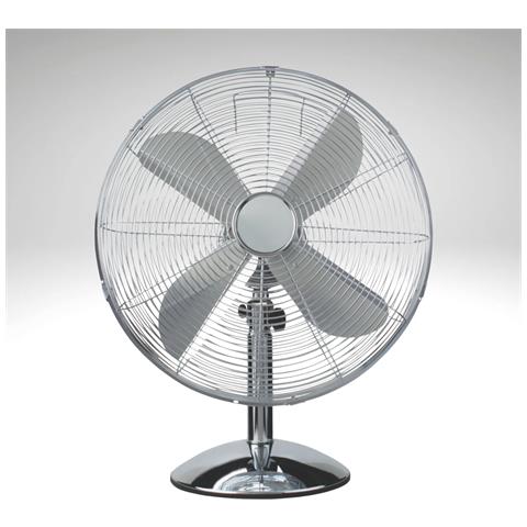 Ventilatore Da Tavolo Da Appoggio In Acciaio Old Style Inclinazione Regolabile Diametro 40 Cm - Foto 1
