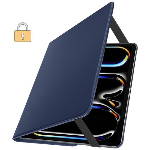 Custodia A Libro Per Ipad Pro 11 2024 / M5 2025 Folio Rotante Con Supporto 360 - Foto 5