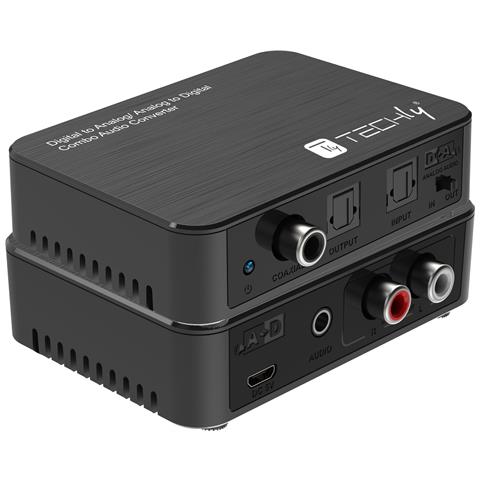 Convertitore Audio Da Digitale Ad Analogico / Da Analogico A Digitale Spdif Toslink Stereo 3,5'' - Foto 1