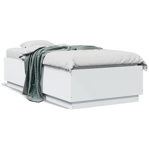 Giroletto Con Luci Led Bianco 75x190 Cm In Legno Multistrato - Foto 1