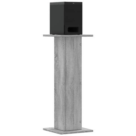 Supporti Altoparlanti 2 Pz Grigio 30x30x80 Cm In Multistrato - Foto 3