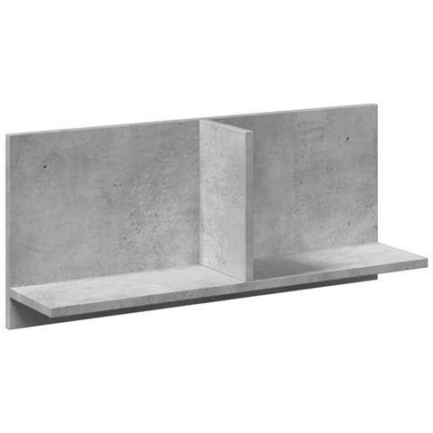 Mobile A Parete 70x16,5x30 Cm Grigio Cemento Legno Multistrato - Foto 2