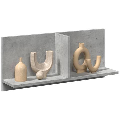 Mobile A Parete 70x16,5x30 Cm Grigio Cemento Legno Multistrato - Foto 1