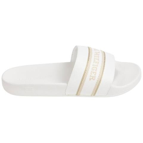 Poolslide With Webbing Infradito Sintetico Scarpe Donna Beige Eu 40, Fw0fw07845 Ybl - Foto 2