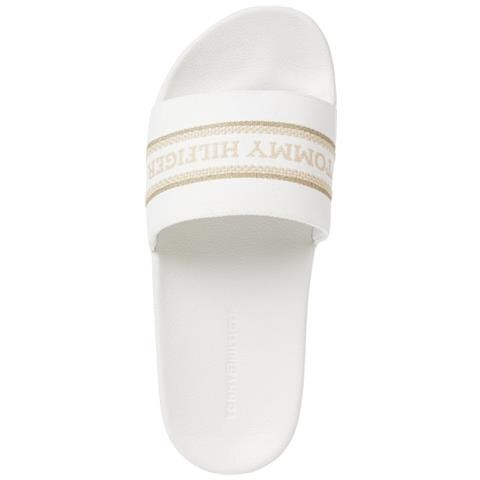 Poolslide With Webbing Infradito Sintetico Scarpe Donna Beige Eu 40, Fw0fw07845 Ybl - Foto 3