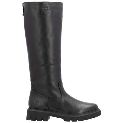 Black Elegant Closed Ladies' Boots Stivali Pelle Scarpe Donna Nero Eu 38, D1w73-00 - Foto 3