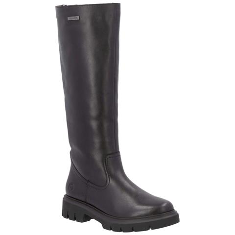 Black Elegant Closed Ladies' Boots Stivali Pelle Scarpe Donna Nero Eu 38, D1w73-00 - Foto 1