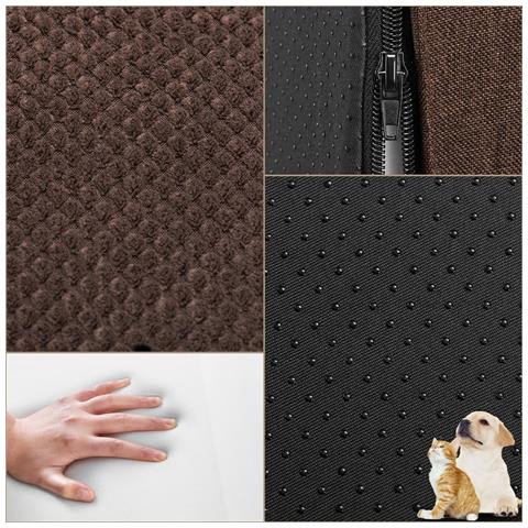 Scale Per Animali Domestici Per Cani E Gatti Di Piccola Taglia, Scale In Schiuma A 2 Gradini Con Rivestimento Rimovibile, Include Rullo Antipelucchi - Foto 6