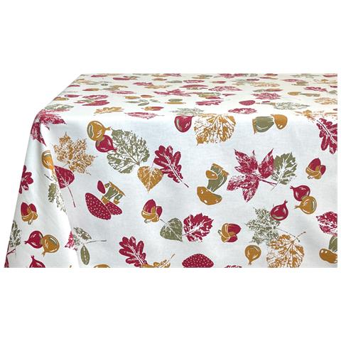 Tovaglia Per Salotto Cucina Tavolo 100% Cotone Made In Italy Bosco Rp 90x90 Bosco - Foto 5