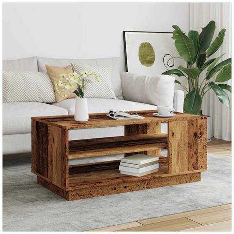 Tavolino Da Salotto Legno Antico 102x55x43 Cm Legno Multistrato - Foto 3