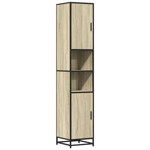 Mobile Da Bagno Sonoma 35x37,5x188,5 Cm In Truciolato E Metallo - Foto 2
