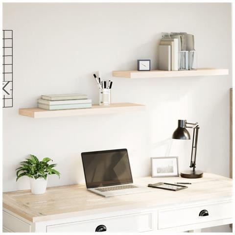 Mensole Pensili 2 Pz 80x23,5x4 Cm In Truciolato - Foto 1