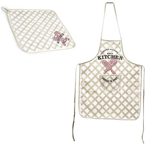 Set Di Grembiule + Strofinaccio Da Cucina. - Foto 1