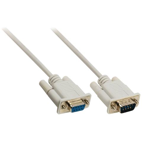 Cavo Seriale Sub-d 9p Maschio/d-sub 9 Pin Femmina 10m, Bianco - Foto 2