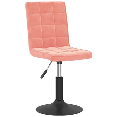 Lusso Casadino -  Sedie Da Pranzo Girevoli 2 Pz Rosa In Velluto - Foto 2