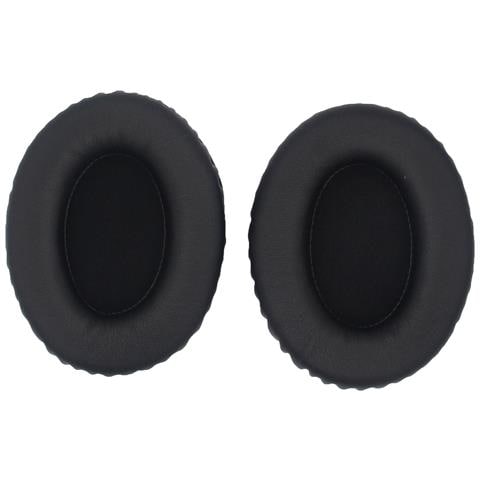 Cuscinetti Auricolari Ovali Premium In Pelle Proteica 90x70mm - Neri (confezione Da 2) - Foto 1