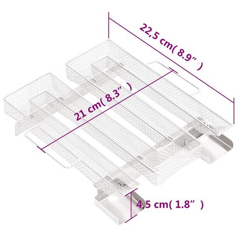 Generatore di Fumo Freddo 4 Lati 22,5 cm in Acciaio Inox - Foto 7