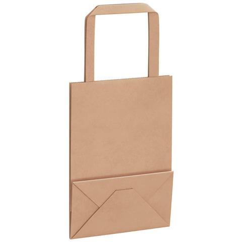 Sacchetti di Carta 250 pz con Manici Marrone 15x8x21 cm - Foto 9