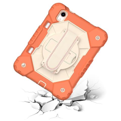 Custodia Per Ipad Mini 6 8.3"" Con Supporto E Tracolla Arancione - Foto 4