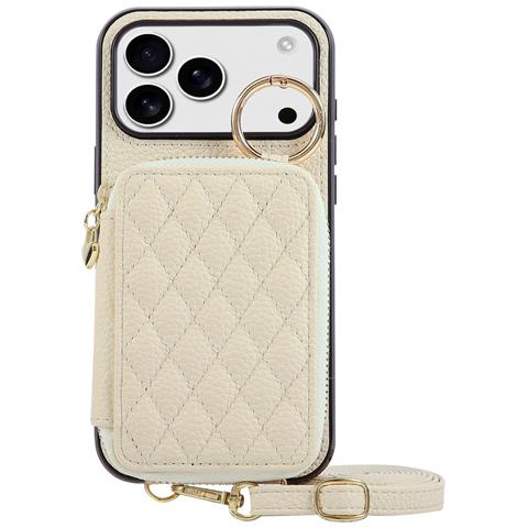 Elegante Custodia A Portafoglio In Pelle Pu Con Texture Lychee Compatibile Con Iphone 17 Pro Max - Porta Carte E Supporto - Foto 1