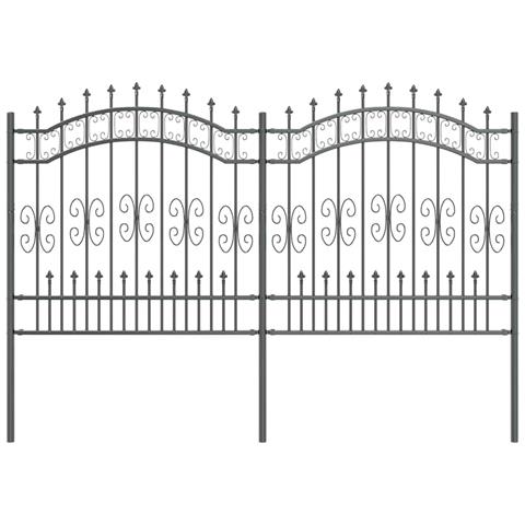 Recinzione da giardino Grigio 165 cm - Foto 1