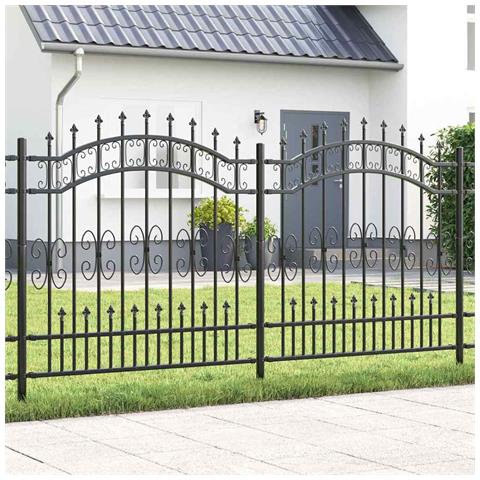 Recinzione da giardino Grigio 165 cm - Foto 2