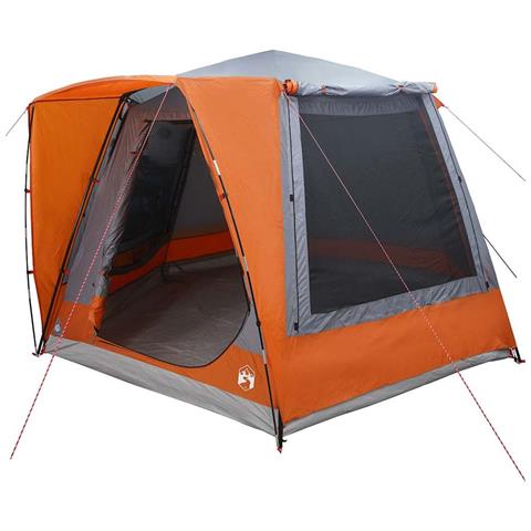 Tenda da campeggio Grigio e arancione 420 x 420 x 227 cm - Foto 1