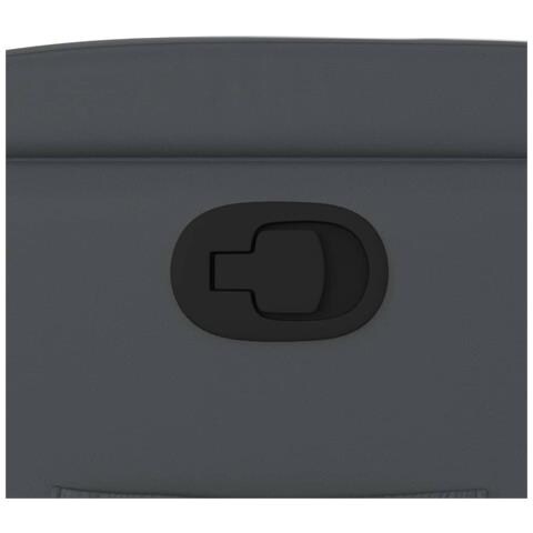 Poltrona reclinabile grigia in similpelle - Foto 9