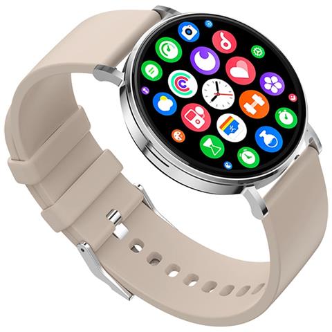 Duo Velvet 3,35 cm (1.32") AMOLED Digitale 466 x 466 Pixel Touch screen Argento - Foto 4