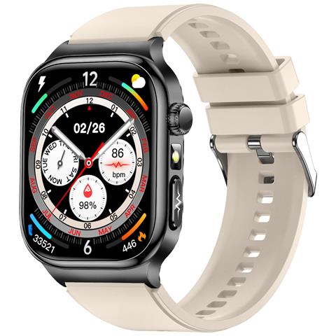 Smartwatch Amoled Ad Alta Risoluzione Da 2,04 Pollici Con Monitoraggio Della Salute Beige - Foto 1