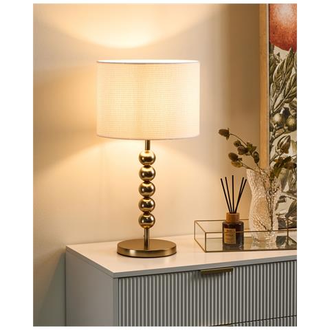 Lampada Da Tavolo Loky Metallo Ottone - Foto 1
