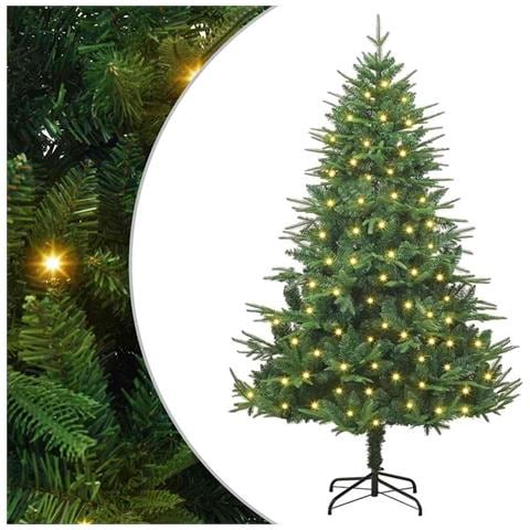Albero di Natale artificiale con luci integrate Verde 180 cm - Foto 1