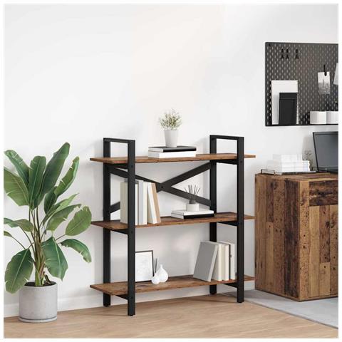 Libreria Legno vecchio 100 x 33,5 x 102 cm Legno multistrato - Foto 2