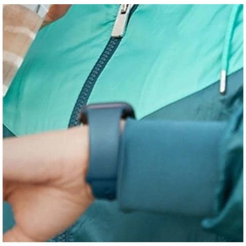 Bracciale Per Apple Watch 38 / 40 / 41 / 42mm In Silicone Liquido, Blu Marine - Foto 4