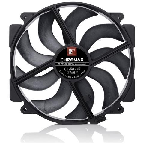 NF-A14X25R G2 PWM CH.BK Ventola 14 cm Nero 1 pz - Foto 1