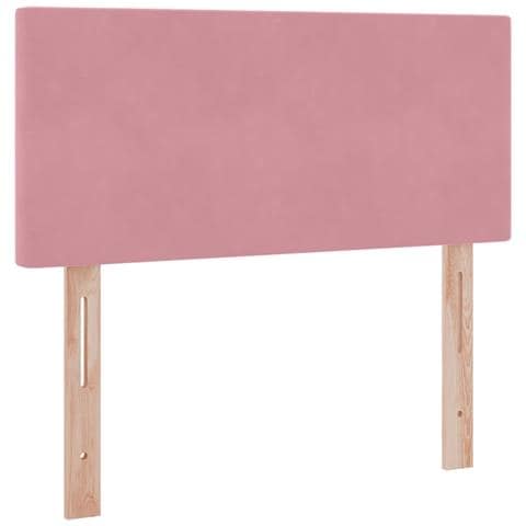 Letto con Contenitore con materasso Rosa 100 x 200 cm Velluto - Foto 9
