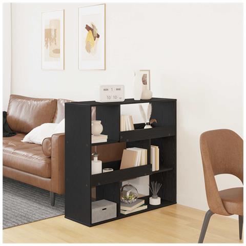 Scaffale per Libri Rovere Nero 100 x 33 x 94,5 cm - Foto 2