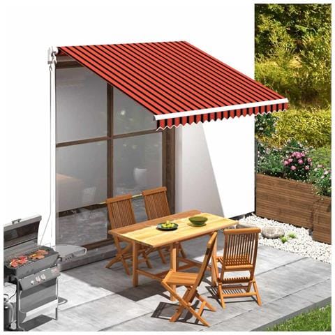 Telo di ricambio per tenda da sole Arancione e Marrone - Foto 2