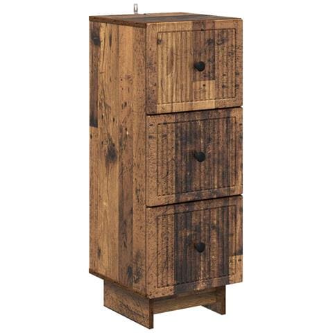 Mobile con Cassetti Legno antico 33 x 34,5 x 90 cm - Foto 1