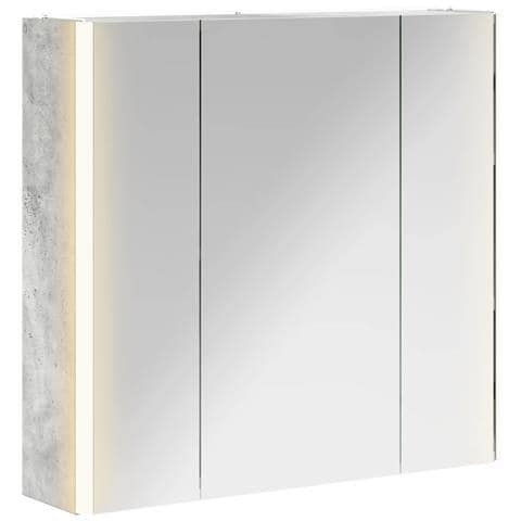 Mobiletto per specchio da bagno Grigio cemento - Foto 1