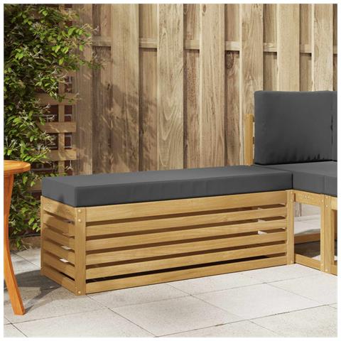 Set di divani da esterno Bianco e Antracite 115 x 43 x 45 cm - Foto 2