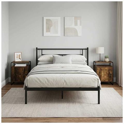 Armadio da Notte 2 pz Rovere Fumo Legno ingegnerizzato - Foto 2