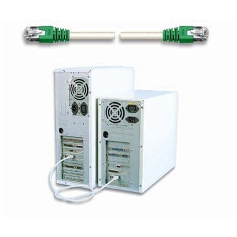 ICOC CRS6-030 - Cavo di rete Patch Cross in Rame Cat. 6 Verde / Grigio SF / UTP 3 mt - Foto 2